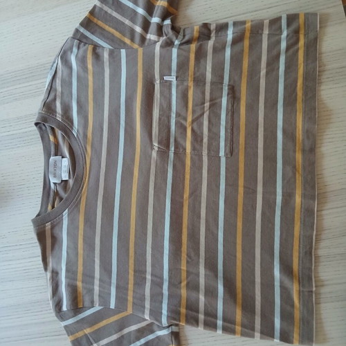 Brixton T shirt crop like new, brown and yellow, size XS