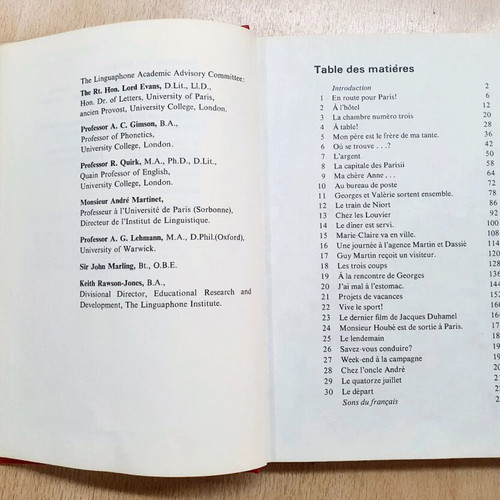 Cours de français 1971 used, French dictionary