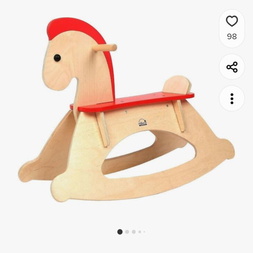 Hape rocking horse used, needs handle