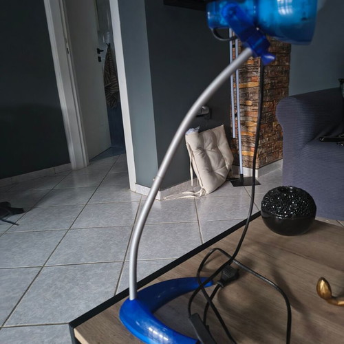 Desk lamp blue with on-off switch like new