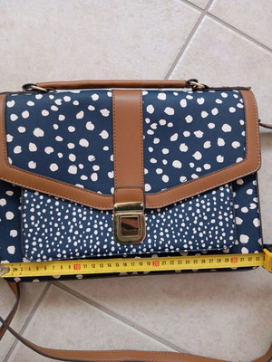 Accessorize shoulder bag new, blue and brown