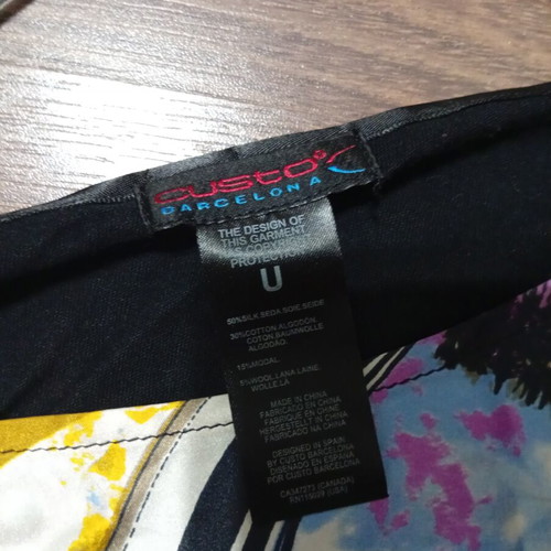 Custo Barcelona Vintage Y2K Silk Blouse Poncho