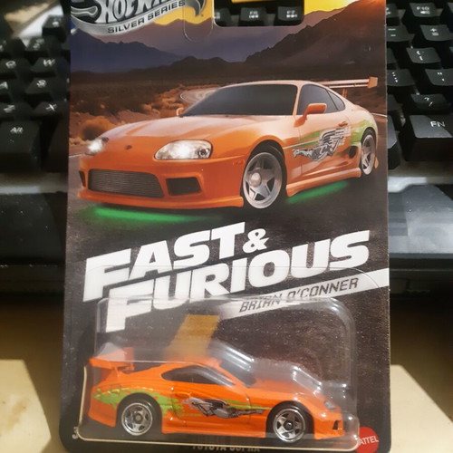 Hot Wheels Fast & Furious toy car set with Toyota Supra and Nissan Skyline