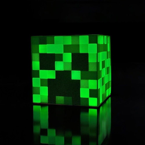 Minecraft Creeper Pixel Glow lamp new
