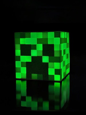 Minecraft Creeper Pixel Glow lamp new