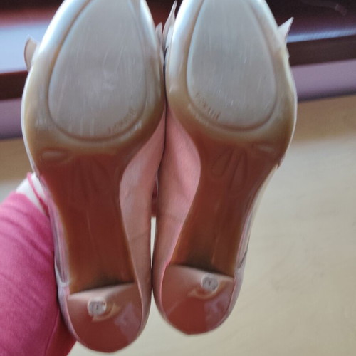 Vic Matie' shoes size 40 used, elegant high heels gold-beige