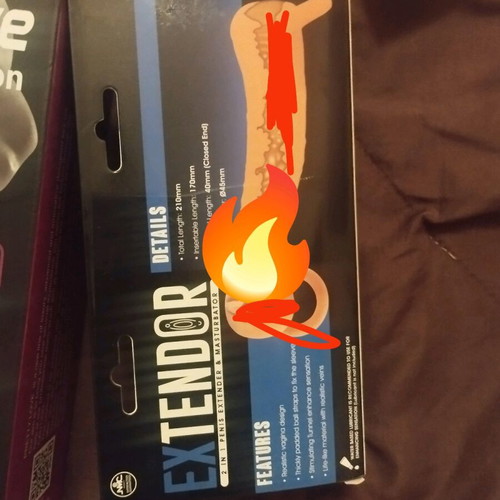 Extendor 9" TPR 2 in 1 extender & masturbator waterproof like new