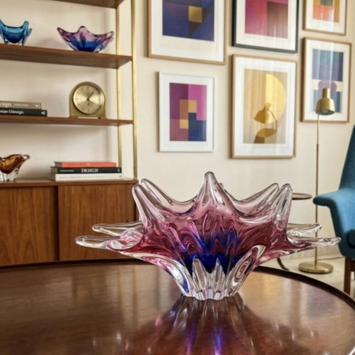 Vintage Murano Art Glass Bowl like new, mid-century 50s-60s