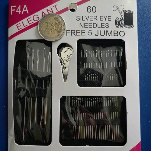 Sewing needles new in various sizes