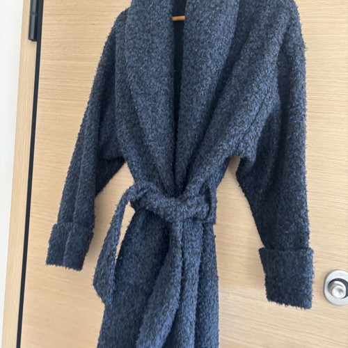C Kontova coat with belt blue like new