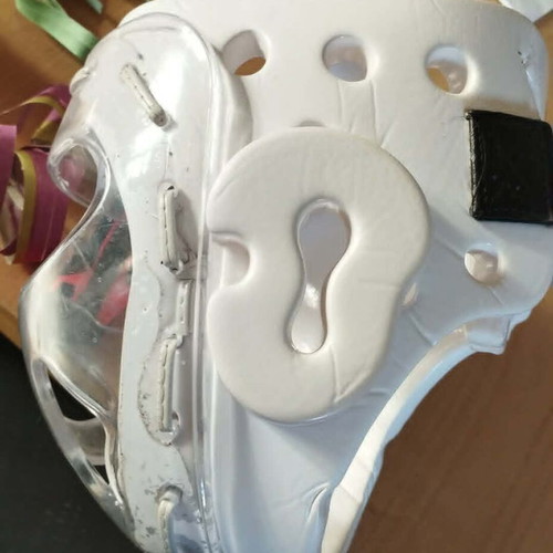 Taekwondo Daedo Head Gear with Mask Medium used
