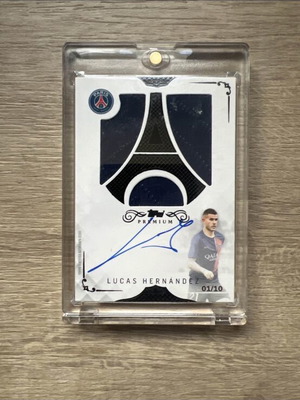 Κάρτα Lucas Hernandez με αυτόγραφο και patch PSG premium σετ
