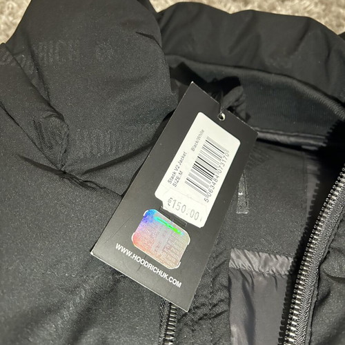 Hoodrich puffer jacket new, size M black