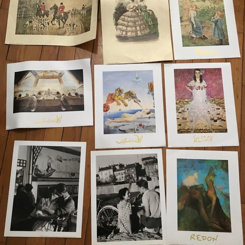 Art and photography prints like new, set of 9 pieces