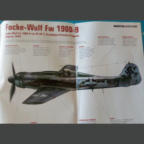 Magazine Combat Aircraft of World War II used, No 9 with poster