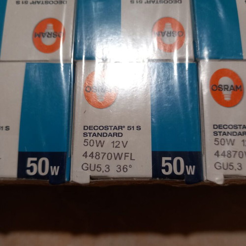 Osram Decostar 51S 50W spotlights pack of 10 new