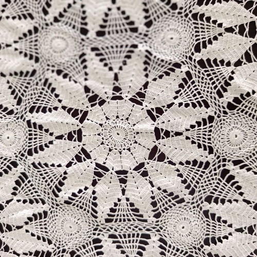 Handmade Crochet Round Tablecloth 176 cm Diameter 100% Cotton New