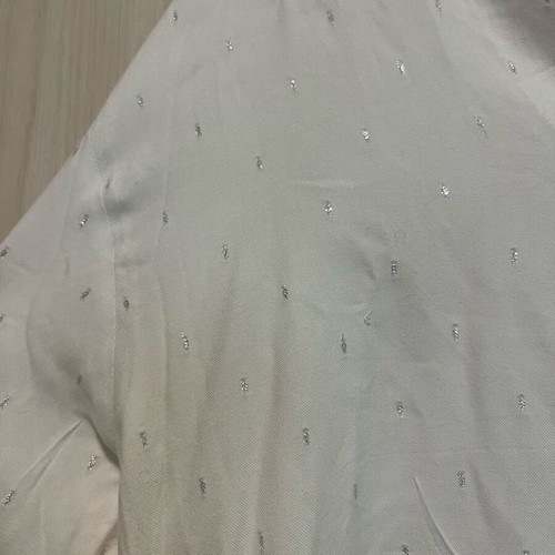 Oysho crop shirt like new with silver details, size M