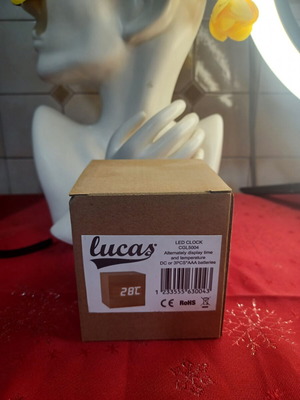Lucas CGL5004 LED ψηφιακό ρολόι ξυπνητήρι με θερμοκρασία καινούριο