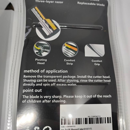 Jierui Razor shaving set like new with 19 three-blade replacement heads