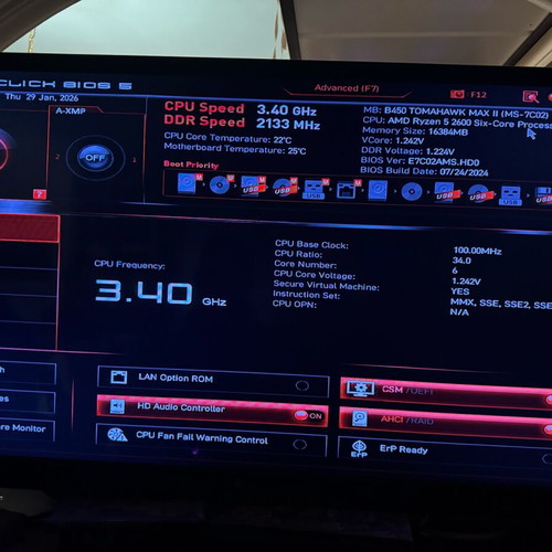 Gaming PC like new with RX 580 8GB, Ryzen 5 2600, Corsair 16GB RAM