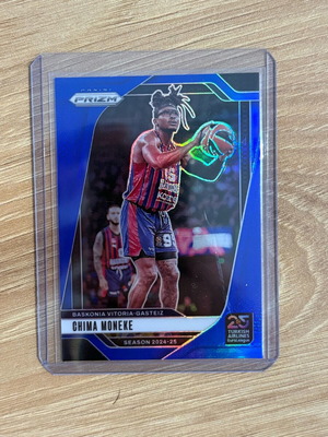 Panini Prizm Euroleague Basketball Card Chima Moneke Blue 176/199 like new