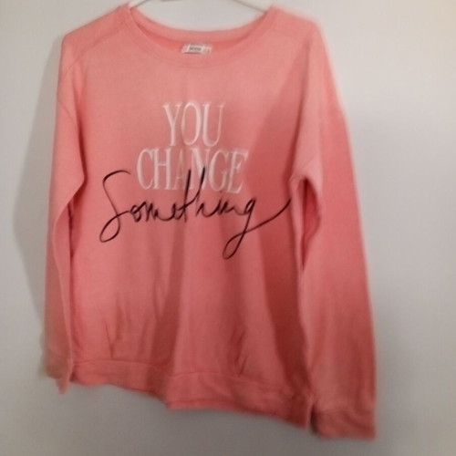 Women's pink lightweight sweatshirt