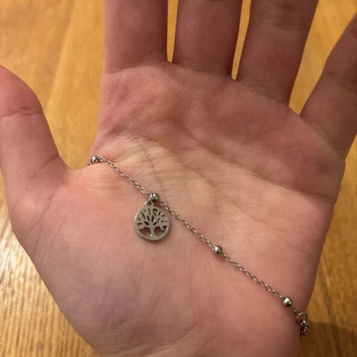 Tree of Life bracelet stainless steel like new, silver color