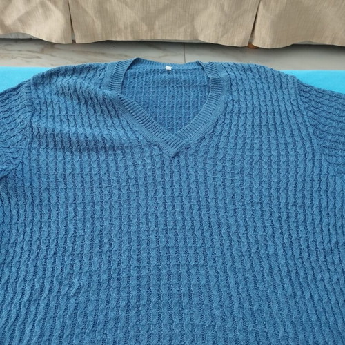 Vintage women's short-sleeve pullovers set of 2 like new, blue shades, M-L-XL