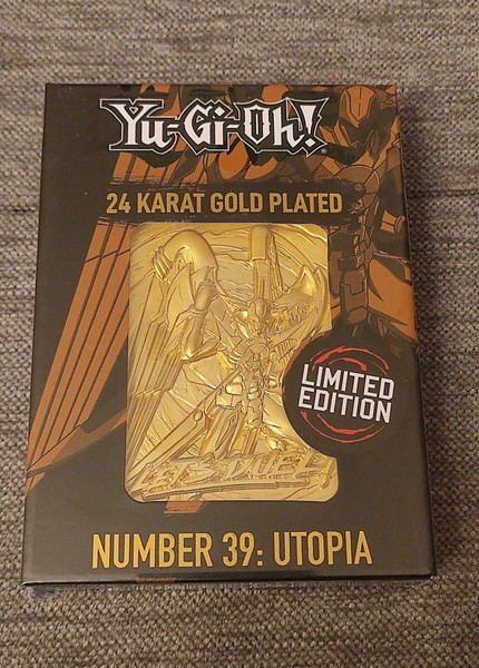 Yu-Gi-Oh! Number 39: Utopia gold plated card - συλλεκτική επιχρυσωμένη κάρτα- limited edition Yugioh