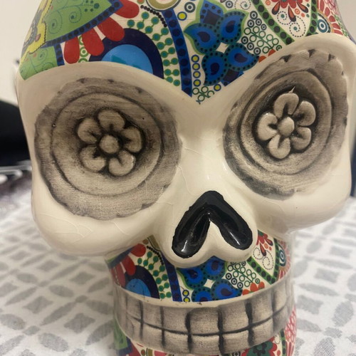 Ceramic decorative skull new