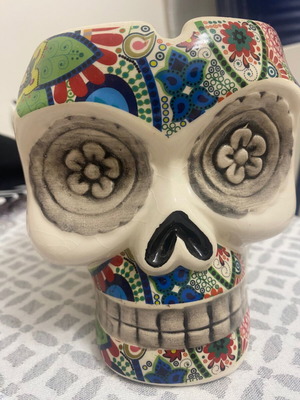 Ceramic decorative skull new