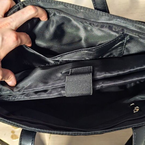 Laptop bag 15.6" new, waterproof fabric, black