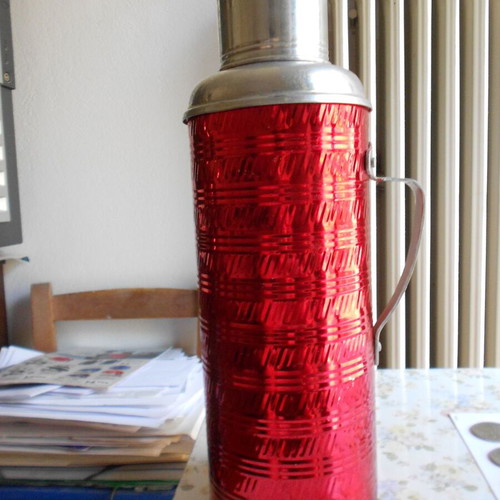 Ching Kiang thermos used vintage metal