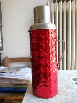 Ching Kiang thermos used vintage metal