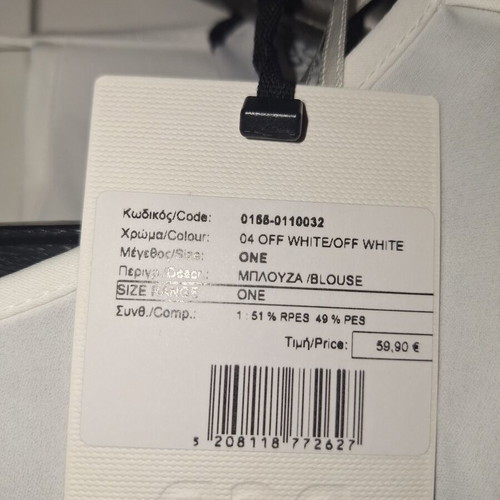 BSB blouse new with tag, white, 3/4 sleeves, sizes XL and XXL