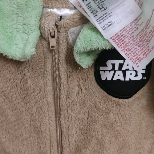 Yoda costume 6-8 years like new, fleece, Star Wars H&M