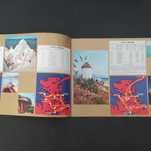 Sun Line cruise ships brochure 1970 Stella Maris Oceanis Solaris