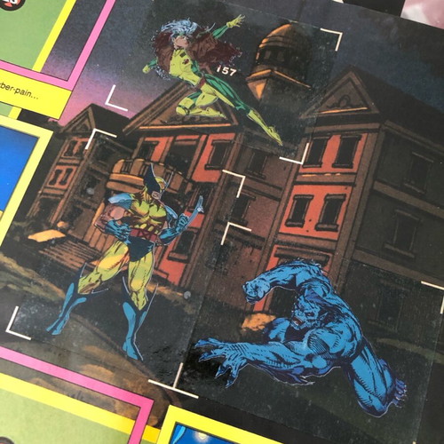 X-Men ‘92 Jim Lee Sticker Album like new with 156 stuck stickers