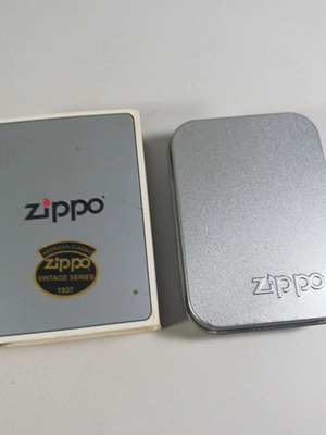 Zippo 1937 Vintage Lighter μεταχειρισμένο, μεταλλικό κουτί