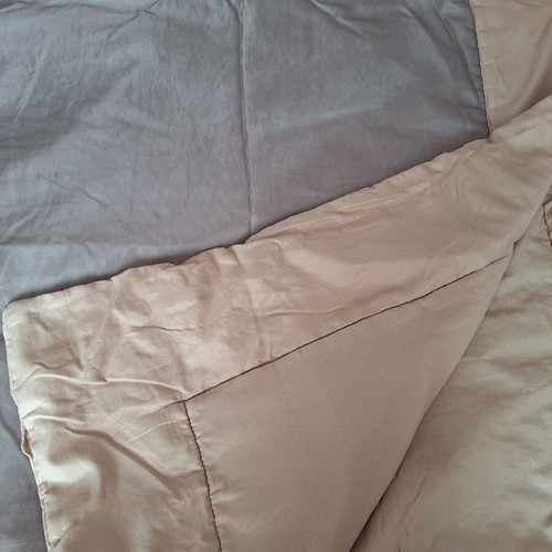 Thin La Redoute single brown quilt used, approx. 135x175 cm