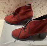 Nikolas ankle boots, red, size 38