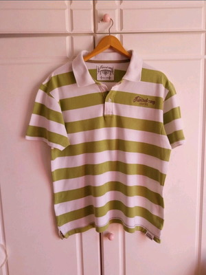 Admiral polo shirt XL like new, white and green