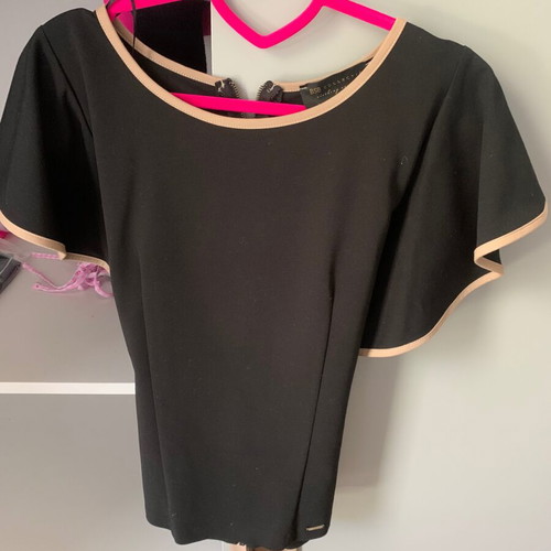 BSB blouse like new, black with beige details, size XXL