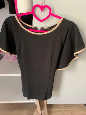 BSB blouse like new, black with beige details, size XXL