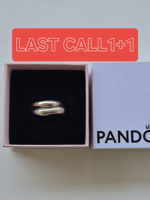 Pandora set of silver rings size 58, like new