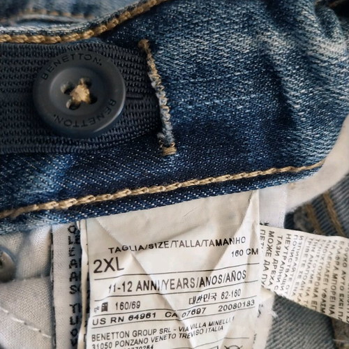 Benetton jeans for boy 11-12 years like new, blue