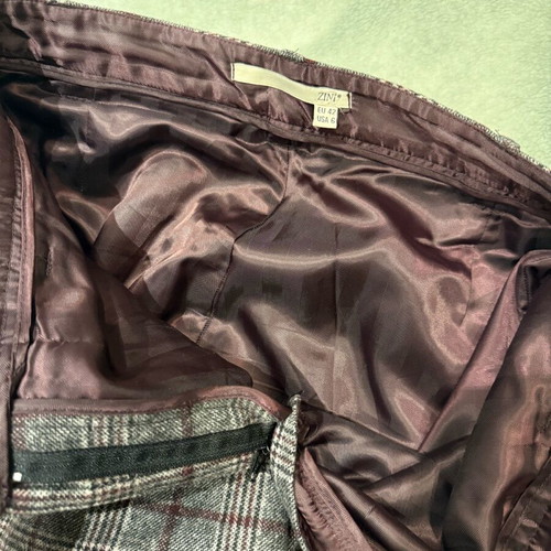 ZINI Boutique plaid pants used, size 42, with wool