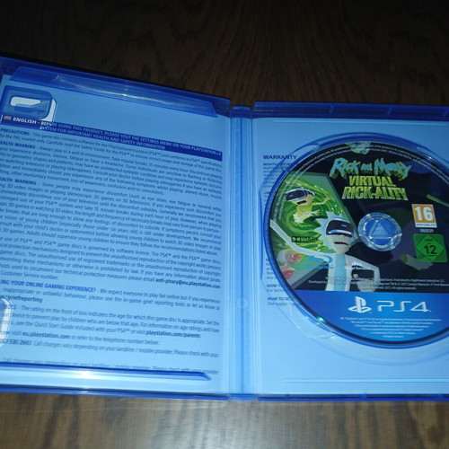 Rick and Morty Virtual Rick-ality PS4 game like new