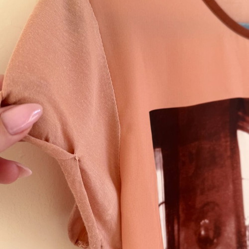 Maison Scotch Pink Modal Blouse Top Size M Like New